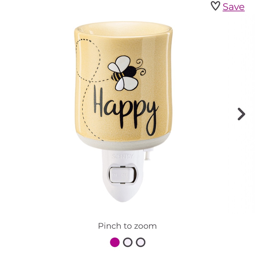 Brand new in box Scentsy Bee happy mini plug in